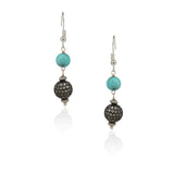 Silver Plated Poorak Victorian Turquoise  Necklace Set