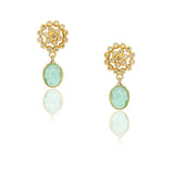 Basant Gold Plated Zircon Fluorite Necklace Set