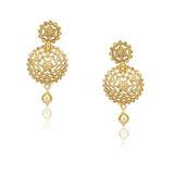 Basant Gold Plated Zircon Fluorite Necklace Set