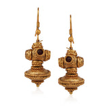 Gold Plated Poorak Peridot Tassel Necklace Set