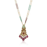 Gold Plated Poorak Kundan Necklace Set