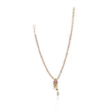 Gold Plated Poorak Zircon Pearl Necklace Set