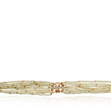 Gold Plated Poorak Zircon Choker Necklace Set
