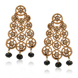 Gold Plated Poorak Zircon Black Onyx Choker Set