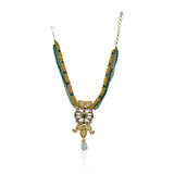 Gold Plated Poorak Kundan Rainbow Necklace Set