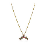 Gold Plated Poorak Peacock Necklace Set