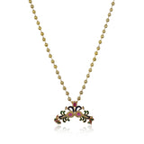 Gold Plated Poorak Peacock Necklace Set