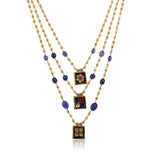 Gold Plated Poorak Kundan Haram Necklace Set