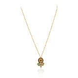 Gold Plated Poorak Kundan Flower Necklace Set