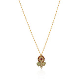 Gold Plated Poorak Kundan Flower Necklace Set