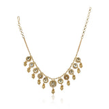 Gold Plated Poorak  Kundan Folklore Necklace Set