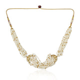 Gold Plated Poorak Kundan Pearl Choker Set