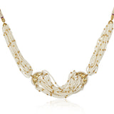 Gold Plated Poorak Kundan Pearl Choker Set