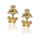 Gold Plated Poorak Kundan Folklore Necklace Set