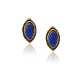 Gold Plated Poorak Blue Kundan Choker Necklace Set