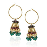 Gold Plated Bala Jhumki Hoop Earrings