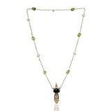 Gold Plated Ratnahaar Kundan Black Onyx Necklace
