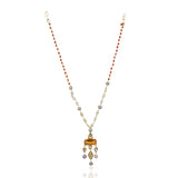 Gold Plated Ratnahaar Kundan Citrine Necklace