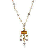 Gold Plated Ratnahaar Kundan Citrine Necklace