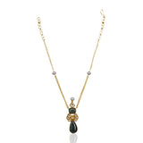 Gold Plated Ratnahaar Blood Stone Necklace