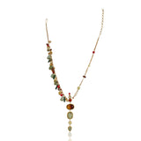 Gold Plated Ratnahaar Tiger Eye Necklace