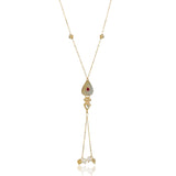Gold Plated Ratnahaar Kundan Mother of Pearl Necklace
