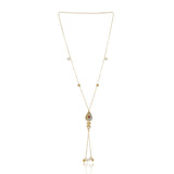 Gold Plated Ratnahaar Kundan Mother of Pearl Necklace