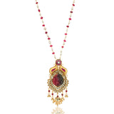 Gold Plated Ratnahaar Kundan Druzy Necklace