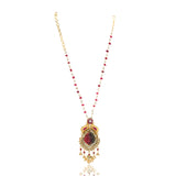 Gold Plated Ratnahaar Kundan Druzy Necklace