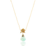 Gold Plated Ratnahaar Kundan Fluorite Necklace