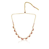 Anokhi  Kundan Red Crescent Necklace Set