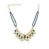 Anokhi  Kundan Enamel Fish Necklace Set