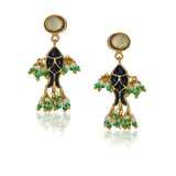 Anokhi  Kundan Enamel Fish Necklace Set