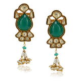 Anokhi  Kundan Green Onyx Necklace Set