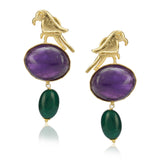 Anokhi  Bird Amethyst Necklace Set