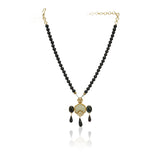 Anokhi  Kundan Aventurine Black Onyx Necklace