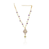 Anokhi  Kundan Amethyst Fluorite Necklace Set