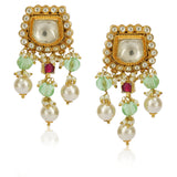Anokhi  Kundan Peridot Earrings