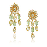 Anokhi  Kundan Fluorite Earrings