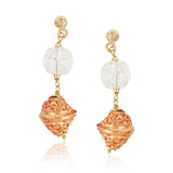 Gold Plated Dor Crystal Gold Ball Necklace Set
