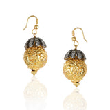 Gold Plated Dor Zircon Ball Necklace Set