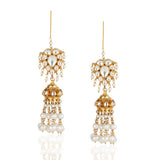 Gold Plated Vivaah Pearl Kundan Necklace Set