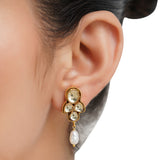 Gold Plated Barsaat Kundan Pearl Necklace Set