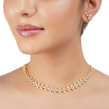 Gold Plated Barsaat Zircon Choker Set