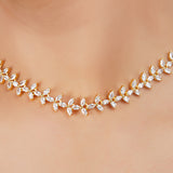 Gold Plated Barsaat Zircon Choker Set