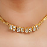 Gold Plated Barsaat Kundan Choker Set