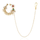 Gold Plated Vivaah Kundan Pearl Gothai Nath