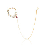 Gold Plated Vivaah Kundan Nath