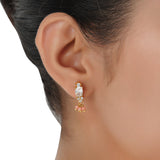 Gold Plated Barsaat Zircon Lotus Coral Choker Set