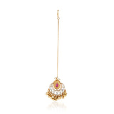 Gold Plated Vivaah Kundan Tikka